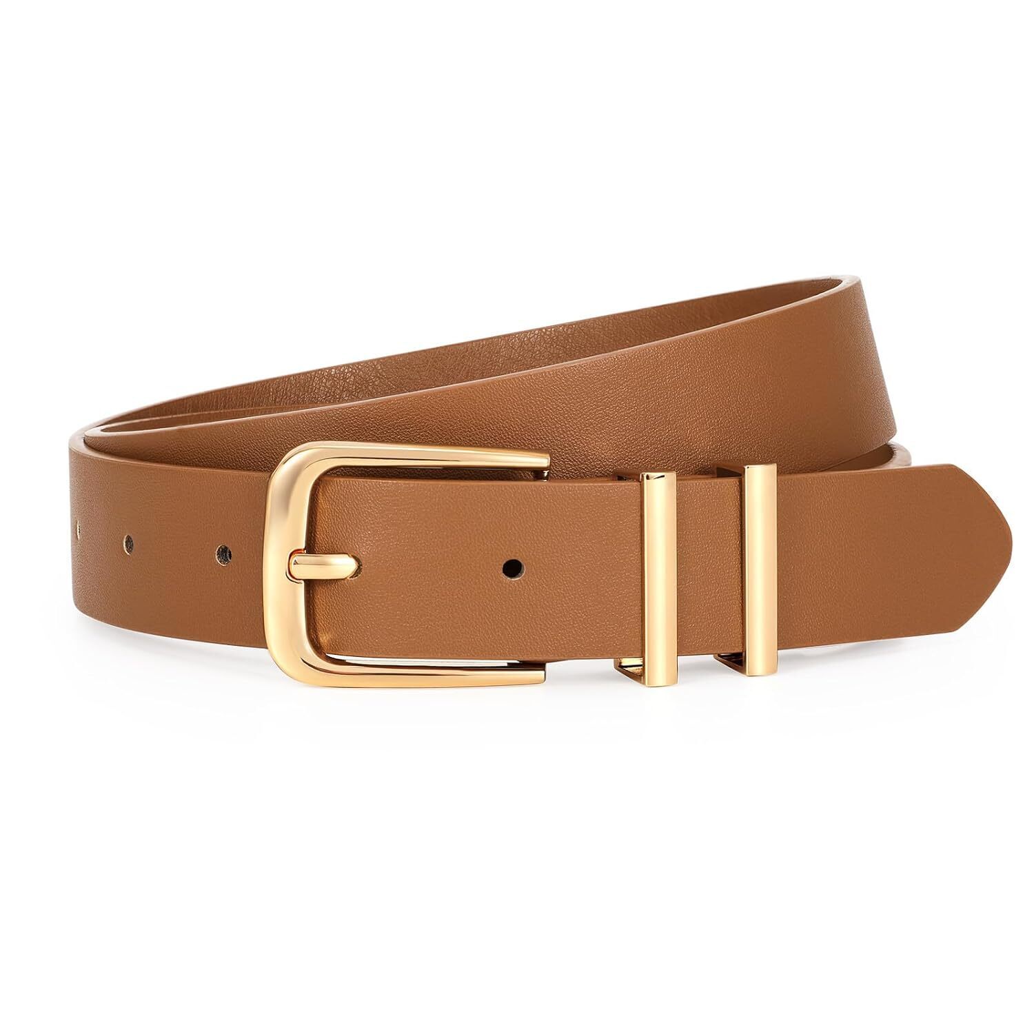 Women's Soft Faux Leather Belt For Jeans Pants Dress Fashion Ladies